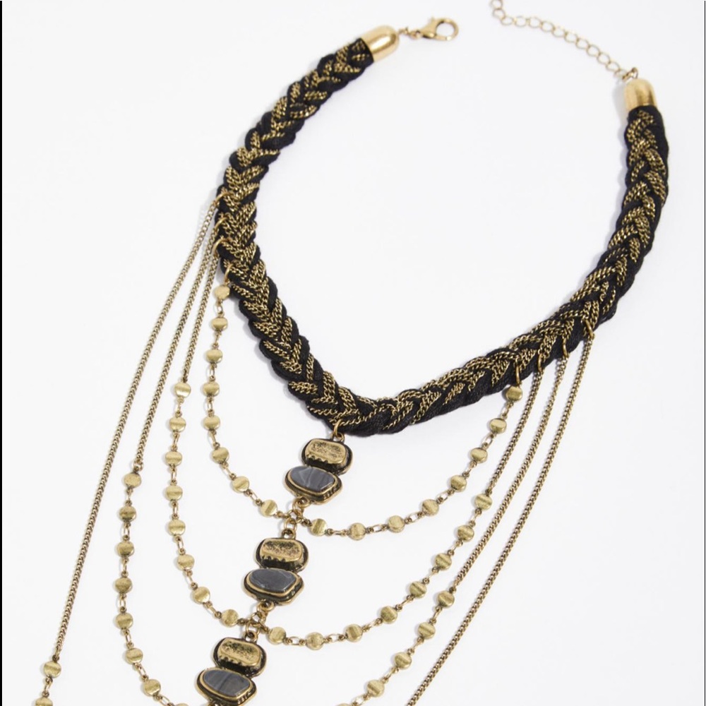Free People Sarasota Necklace in Black